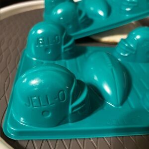 Vintage Green JELL-O Football &  Helmet Molds set.